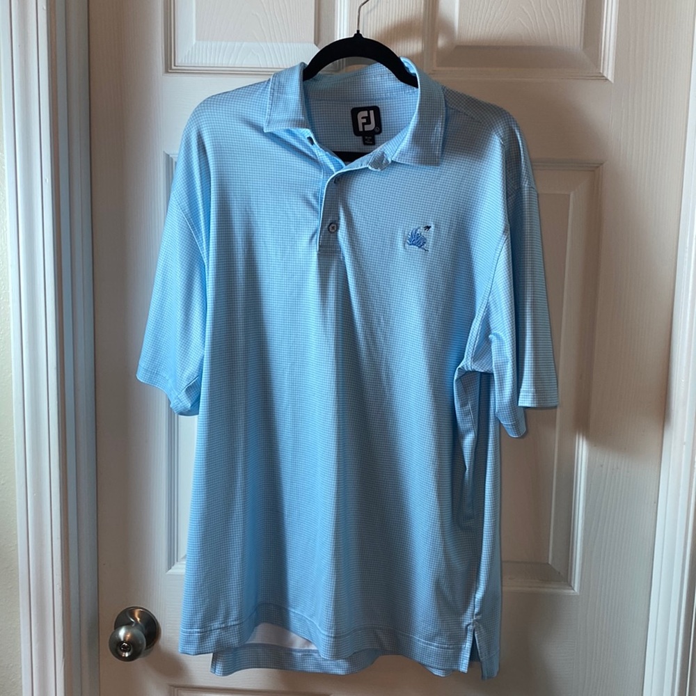 FootJoy Men’s Polo Shirt Golf Performance Short Sleeves Size Large